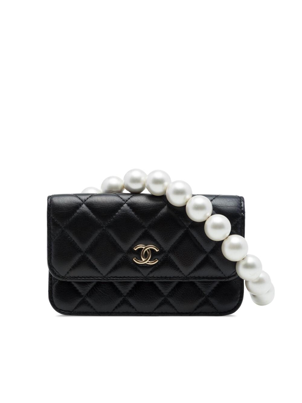 Chanel Pearl Strap Cc Wallet On Chain #370979C28B